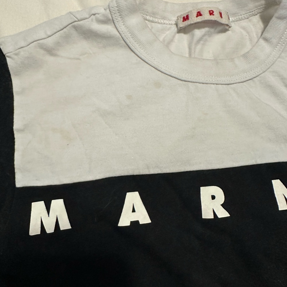 Marni Black and White Short Sleeve Tee - Picture 2 of 2